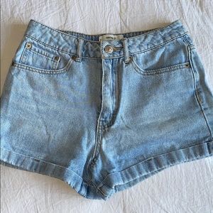 denim shorts